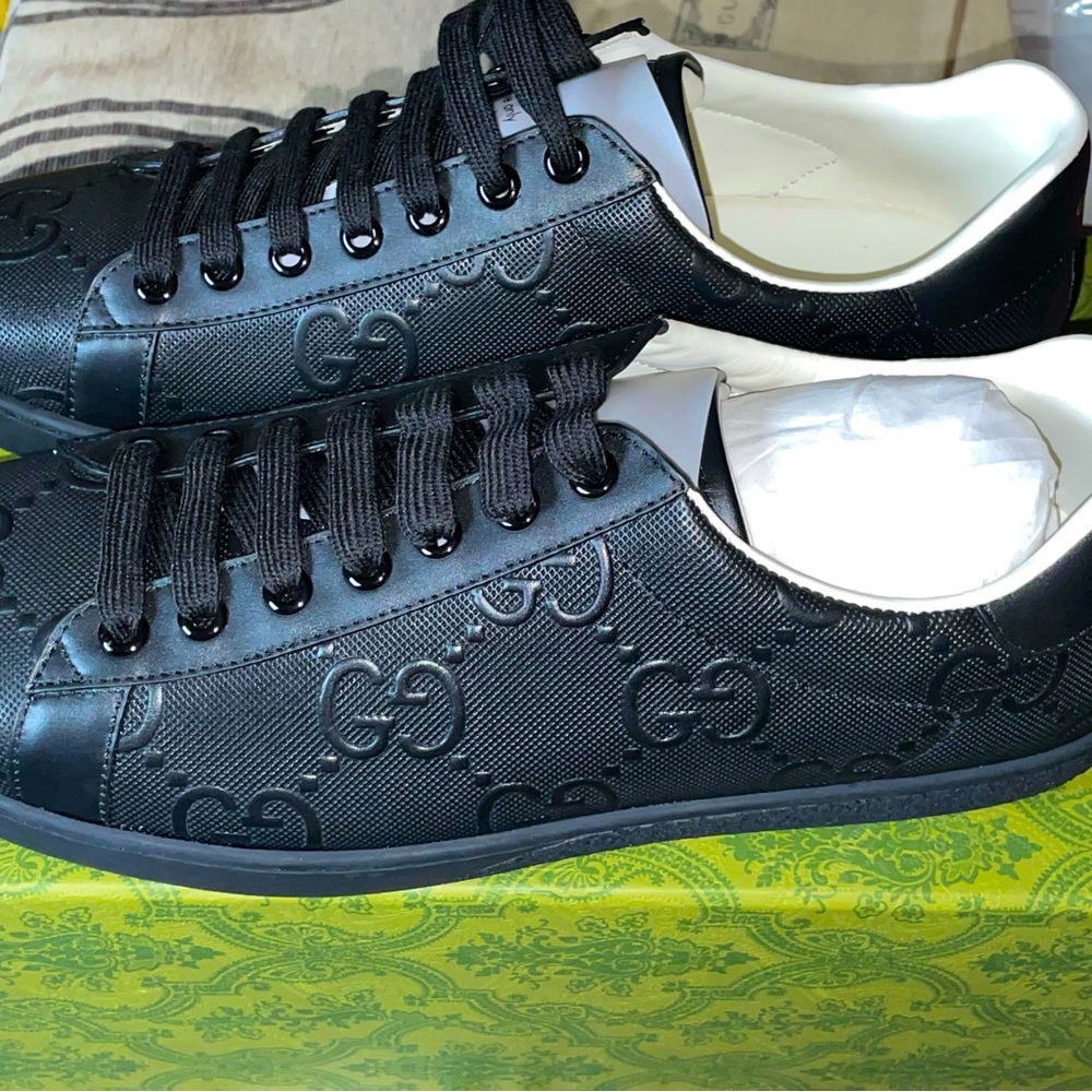 Ace GG embossed sneaker -Size 9